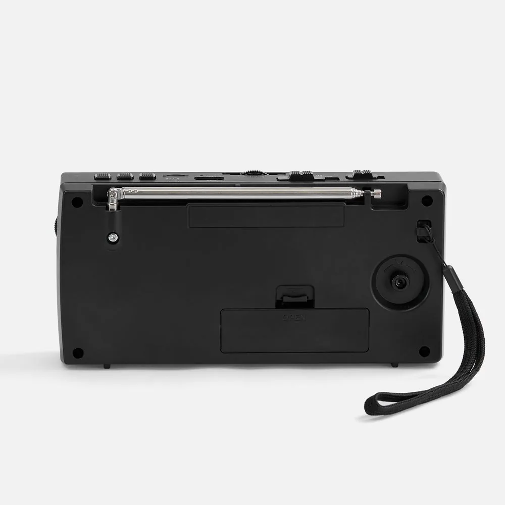 Bluetooth-колонка с радио Comradio, черная фото 6