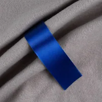 Лента сатиновая Satin 35 XXL, синяя, 250 см фото 2
