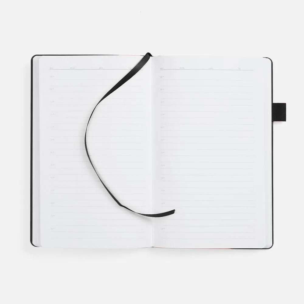 Ежедневник White Shall, недатированный, бело-черный фото 8