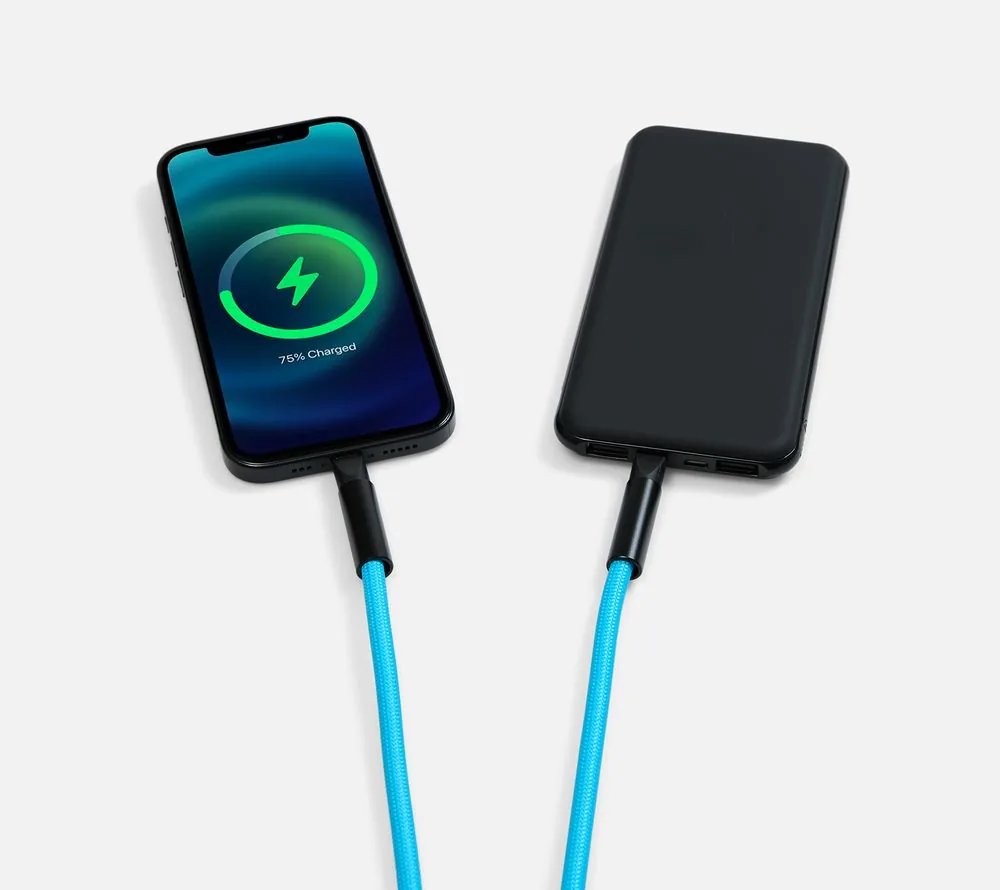 Кабель-ланьярд energyFlex Power Delivery 60 Вт, голубой фото 8