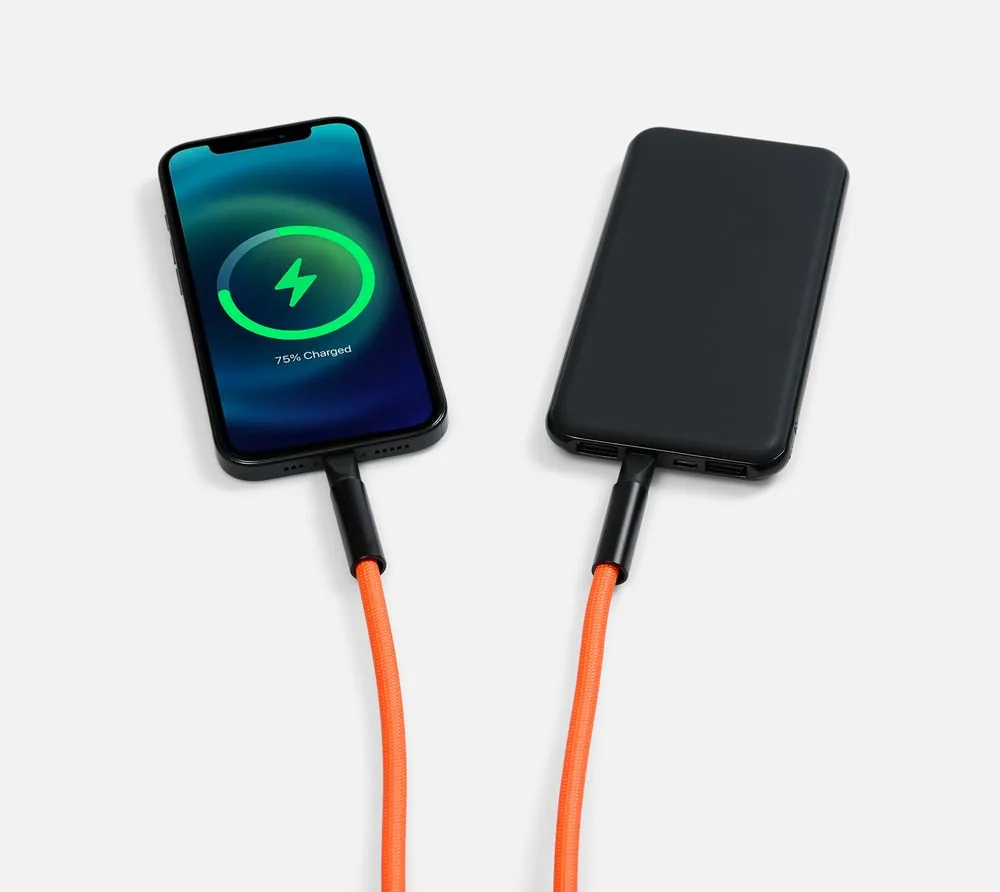Кабель-ланьярд energyFlex Power Delivery 60 Вт, оранжевый фото 9