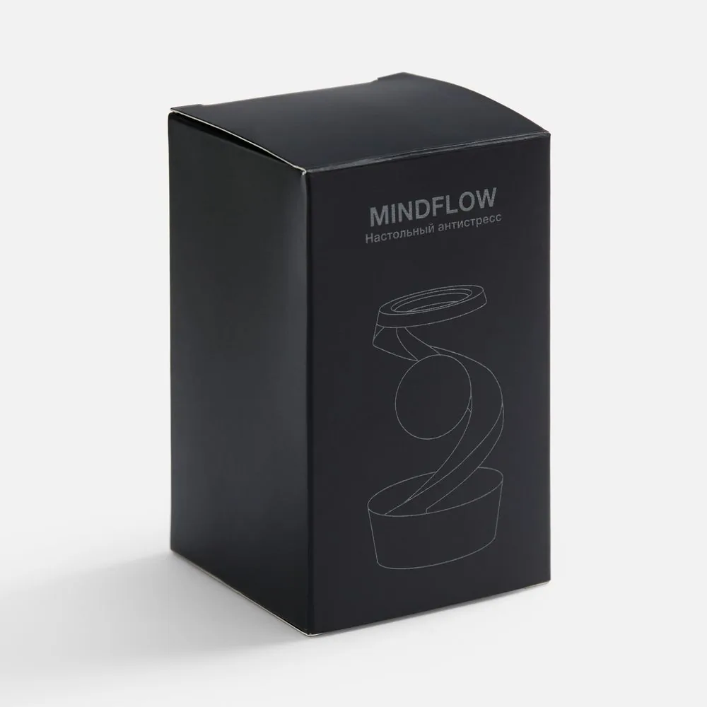 Настольный антистресс Mindflow, черный с серебристым фото 9