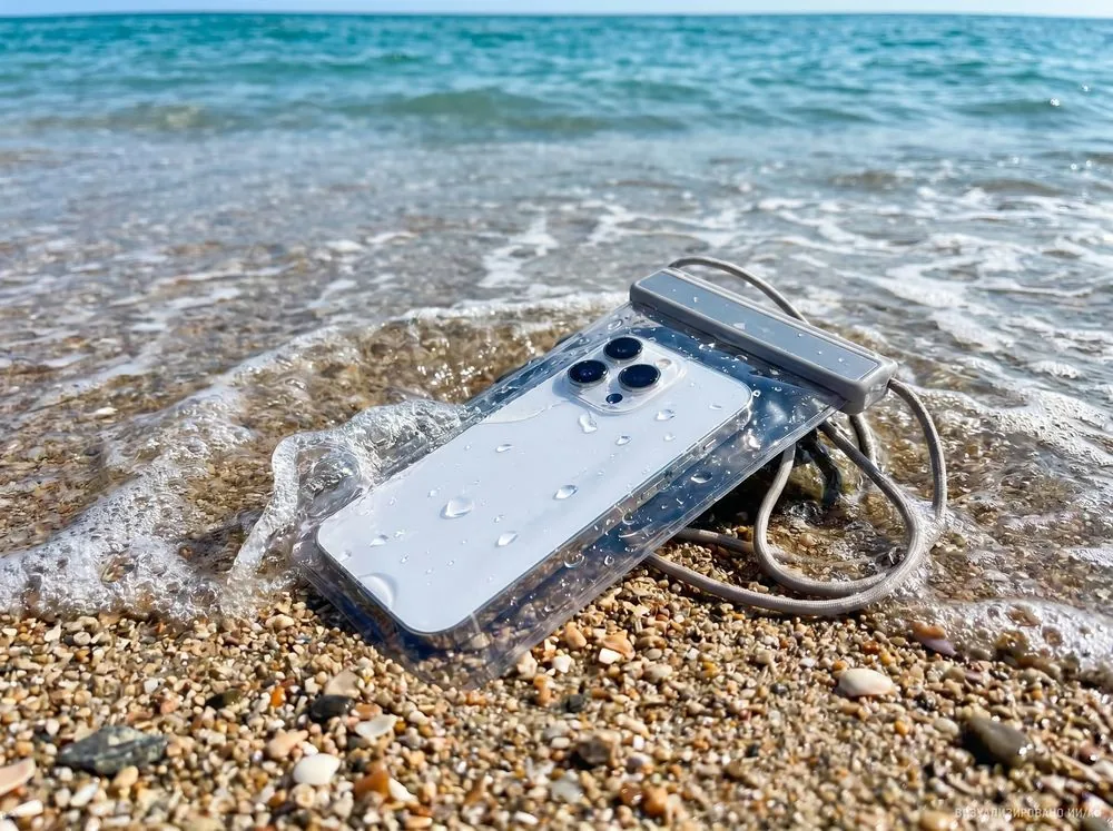 Водонепроницаемый чехол для телефона Aqualock, серый фото 10