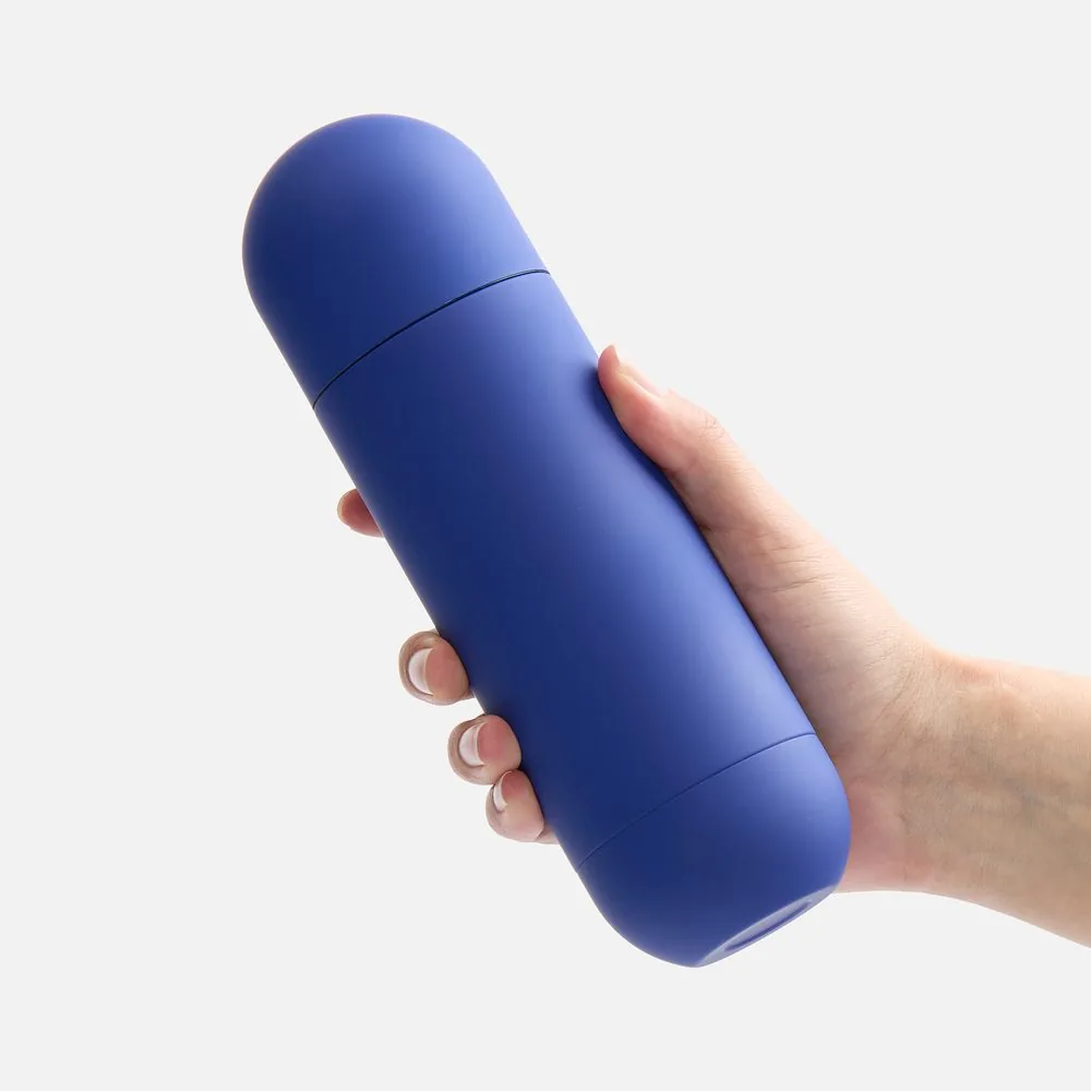 Термос Tubula Soft Touch, синий фото 4