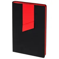 Ежедневник Bookmark, недатированный, черный с красным фото 2