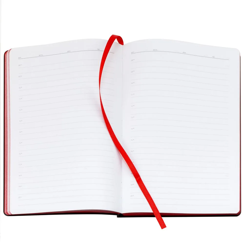 Ежедневник Bookmark, недатированный, черный с красным фото 8
