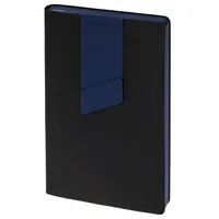 Ежедневник Bookmark, недатированный, черный с синим фото 2