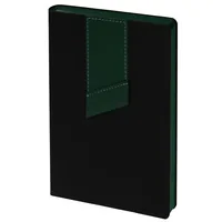 Ежедневник Bookmark, недатированный, черный с зеленым фото 2