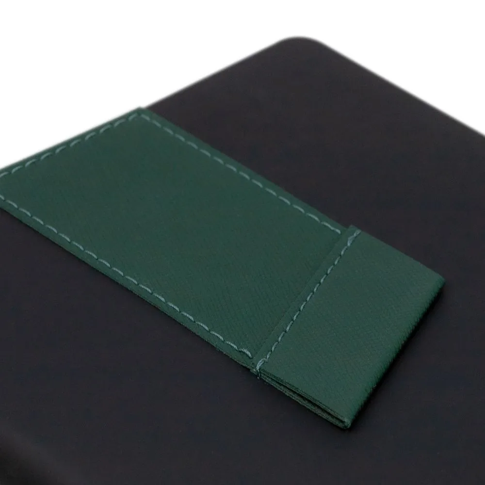 Ежедневник Bookmark, недатированный, черный с зеленым фото 6
