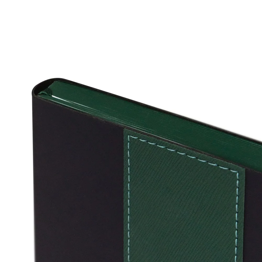 Ежедневник Bookmark, недатированный, черный с зеленым фото 7