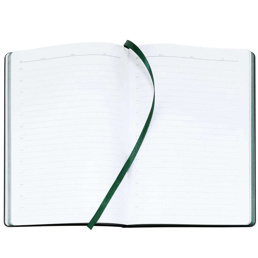 Ежедневник Bookmark, недатированный, черный с зеленым фото 8
