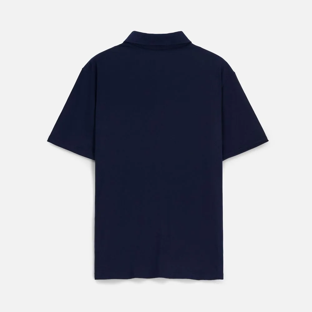 Рубашка поло унисекс Senti, темно-синяя, размер S фото 4