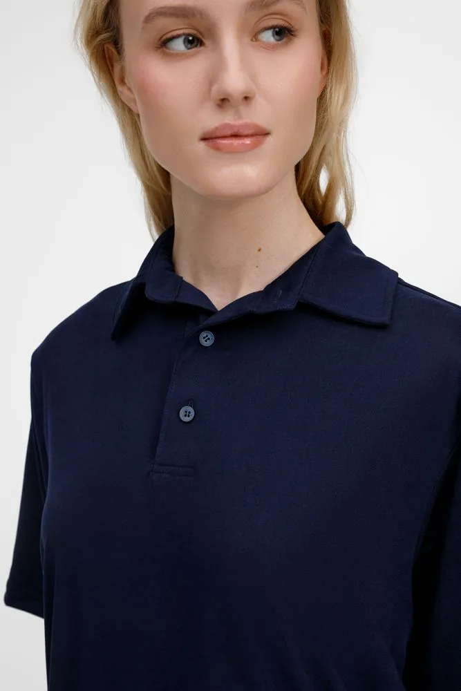 Рубашка поло унисекс Senti, темно-синяя, размер XL фото 13