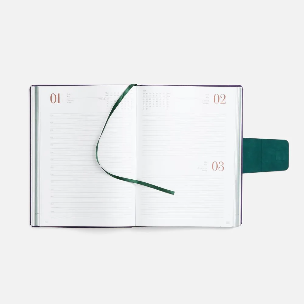 Ежедневник Grande Strap на заказ, датированный, фиолетовый фото 10