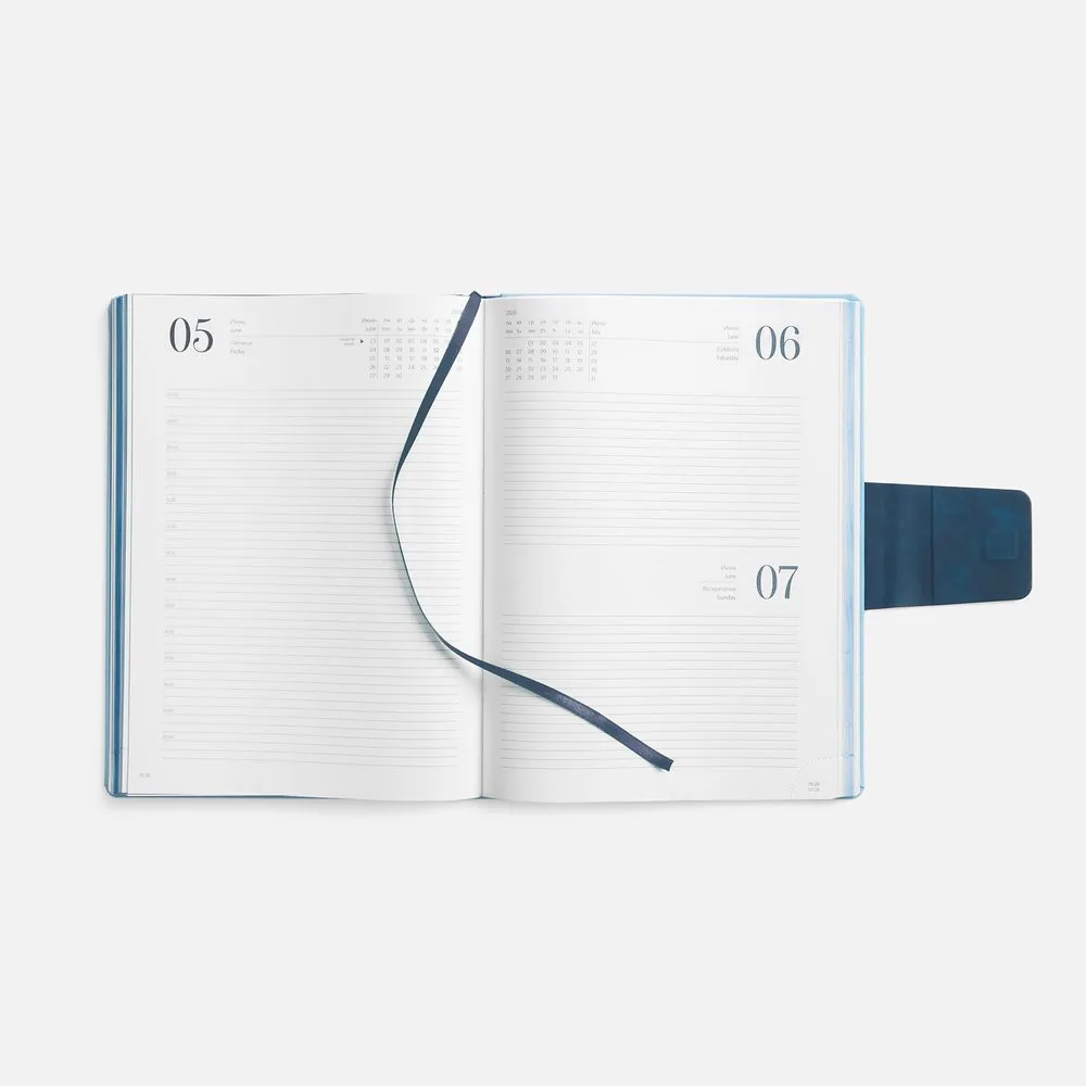 Ежедневник Grande Strap на заказ, датированный, голубой фото 10