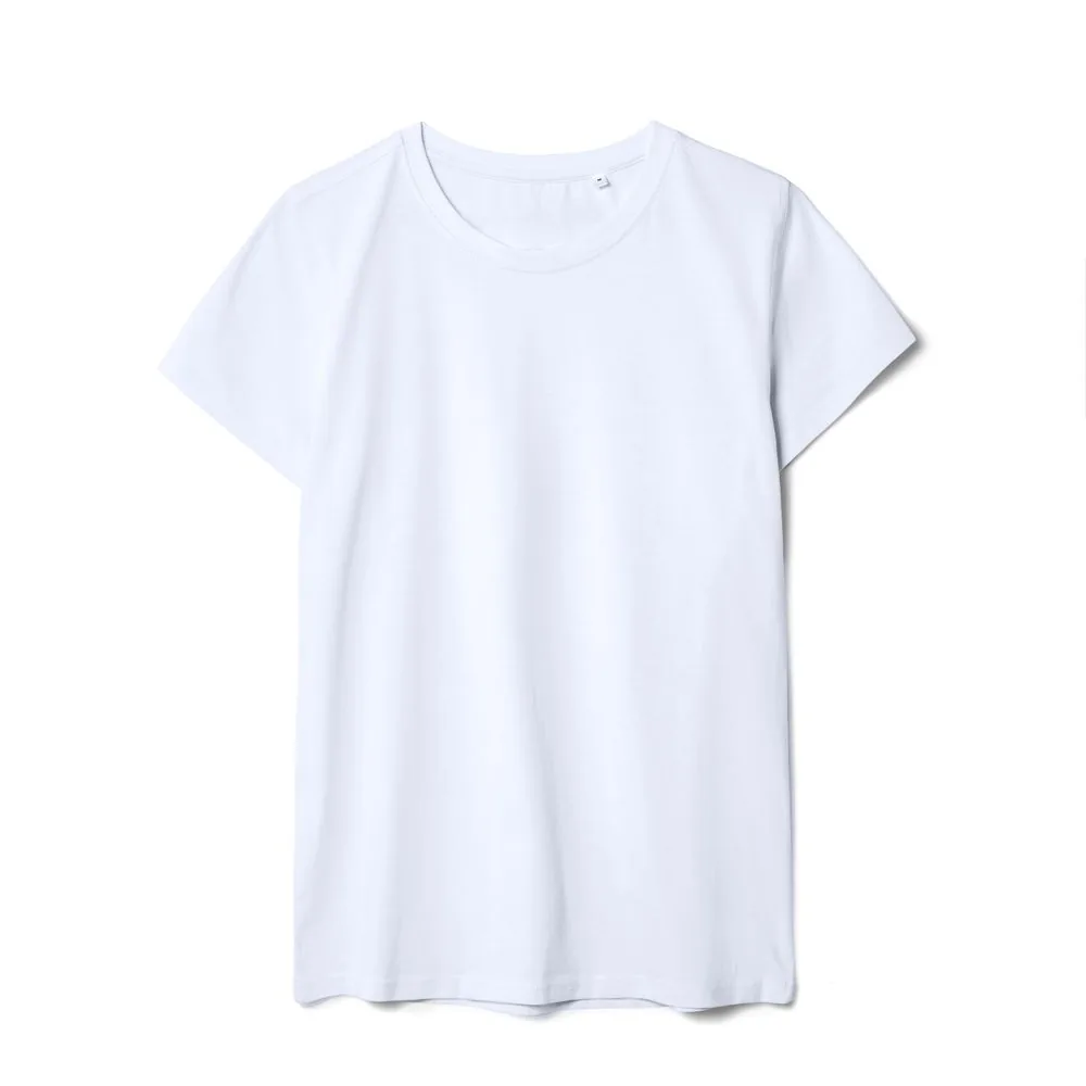 Футболка женская T-bolka Stretch Lady, белая (холодный оттенок), размер S