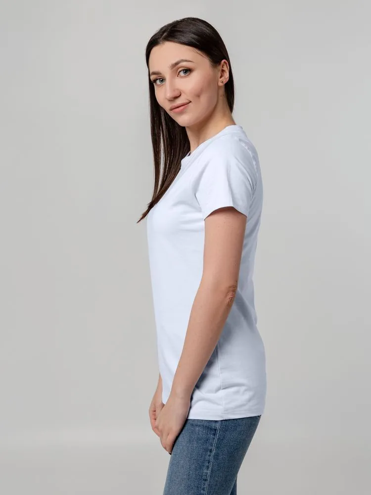 Футболка женская T-bolka Stretch Lady, белая (холодный оттенок), размер S фото 7
