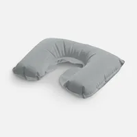 Надувная подушка под шею в чехле Sleep, темно-серая фото 2