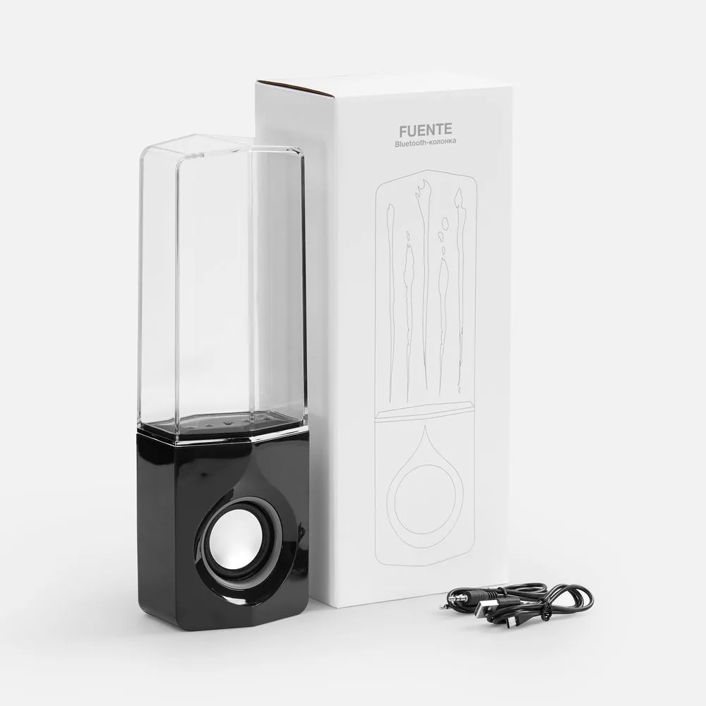 Bluetooth-колонка с поющим фонтаном Fuente, черная фото 6