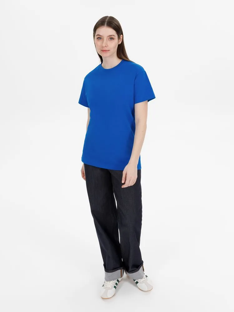 Футболка унисекс T-Bolka 180, синяя, размер M фото 11