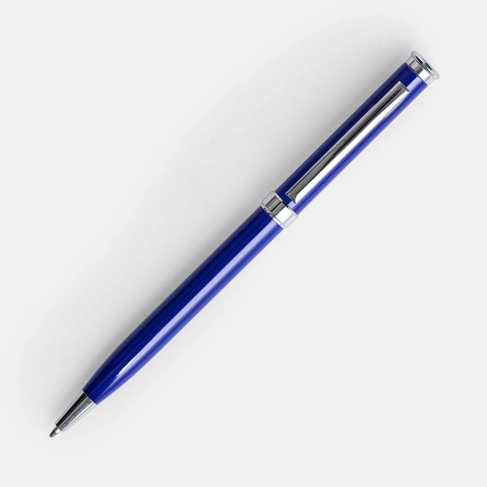 Ручка шариковая Finn Chrome, синяя фото 3