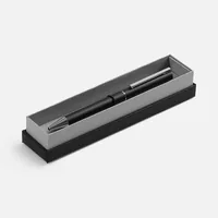 Ручка шариковая Blade Soft Touch в футляре, черная фото 2