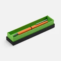 Ручка шариковая Blade Soft Touch в футляре, оранжевая фото 2