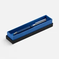 Ручка шариковая Eyeshot Soft Touch в футляре, темно-синяя фото 2