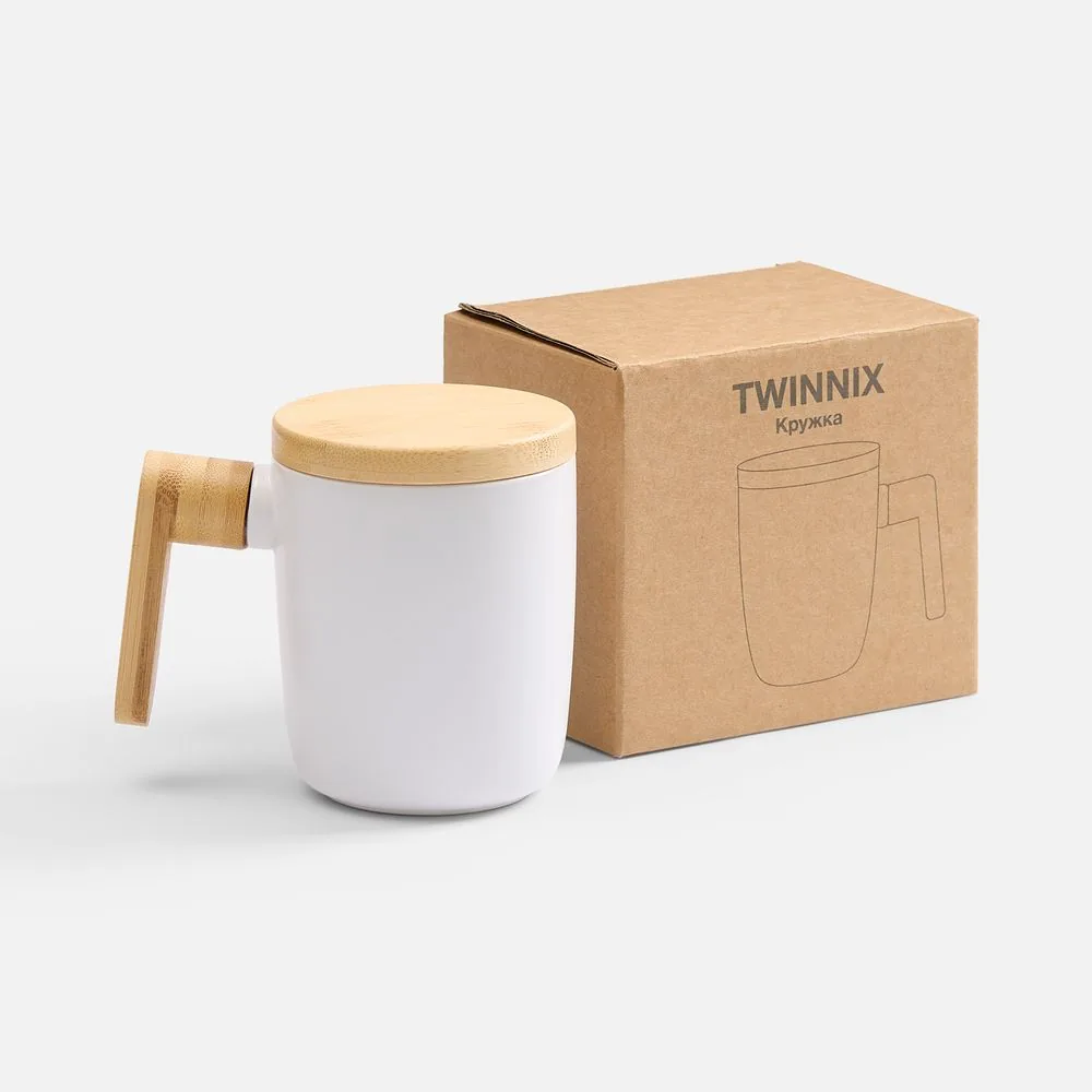 Кружка Twinnix, белая фото 6