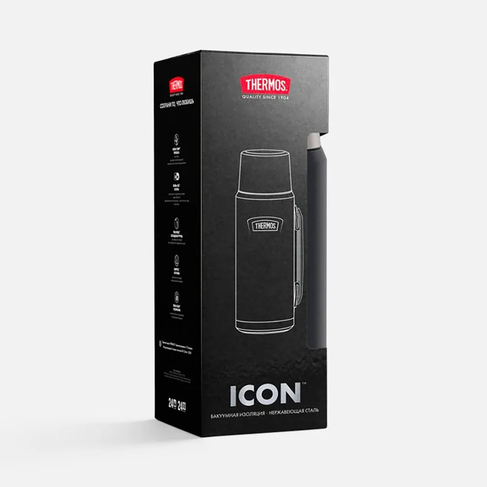 Термос Icon 1200, черный фото 10