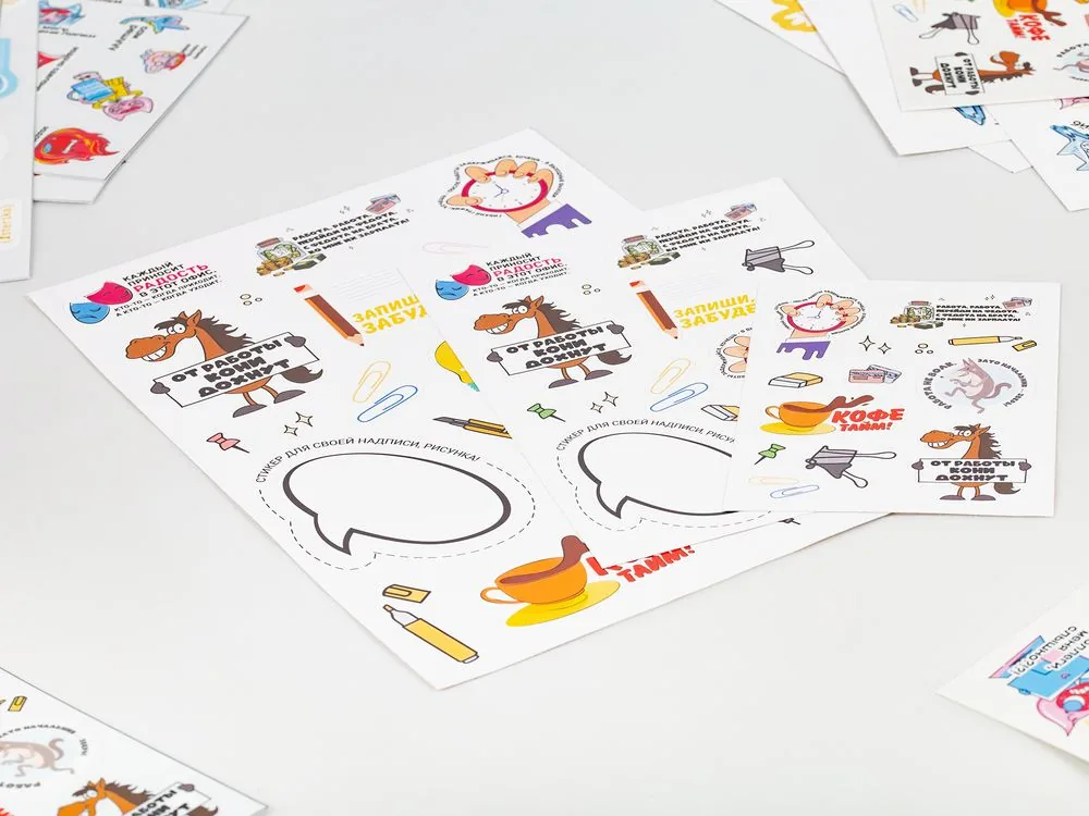 Наклейки ПВХ Sticker Pack на заказ, L фото 4