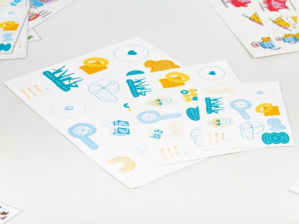 Наклейки ПВХ Sticker Pack на заказ, L фото 5