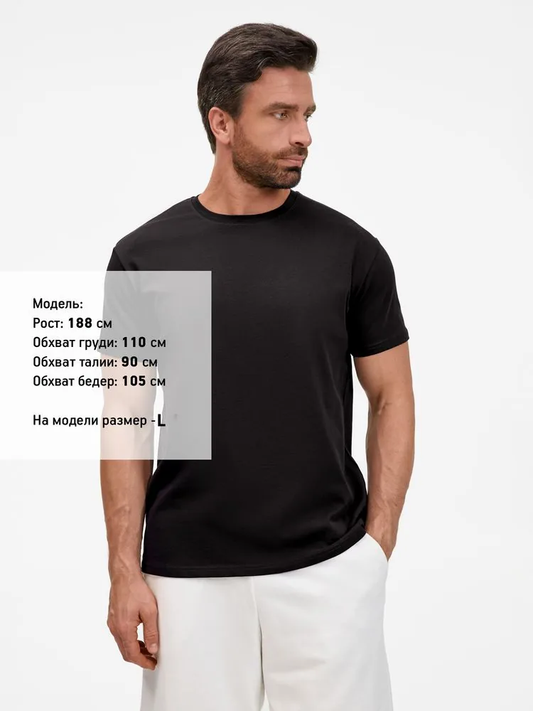 Футболка унисекс T-Bolka 200, черная, размер S фото 9