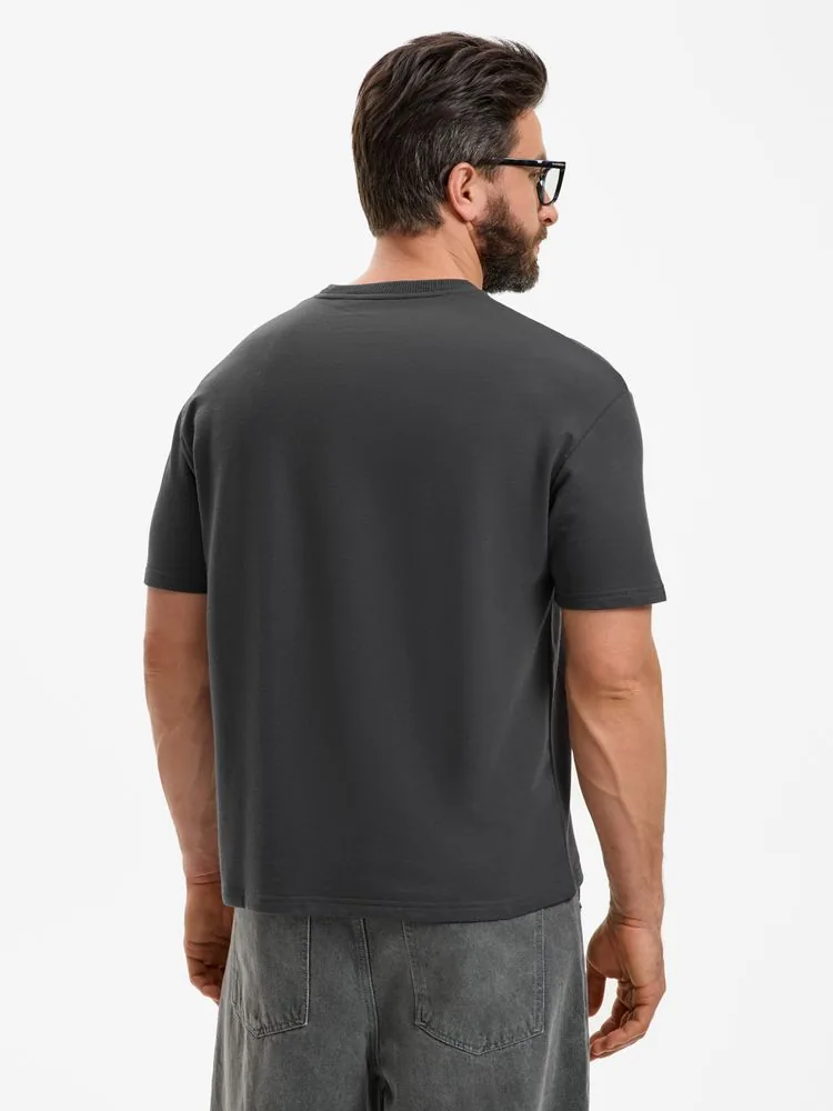 Футболка унисекс Durington, темно-серая (графит), размер 3XL/4XL фото 7