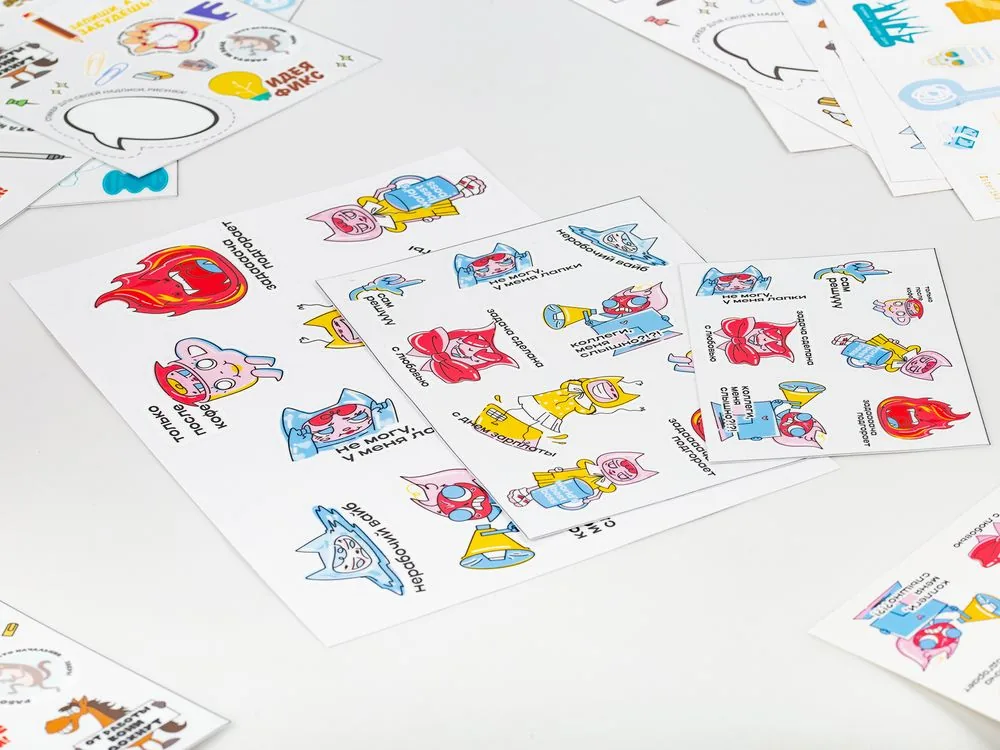 Наклейки UV-DTF Sticker Pack на заказ, L фото 5