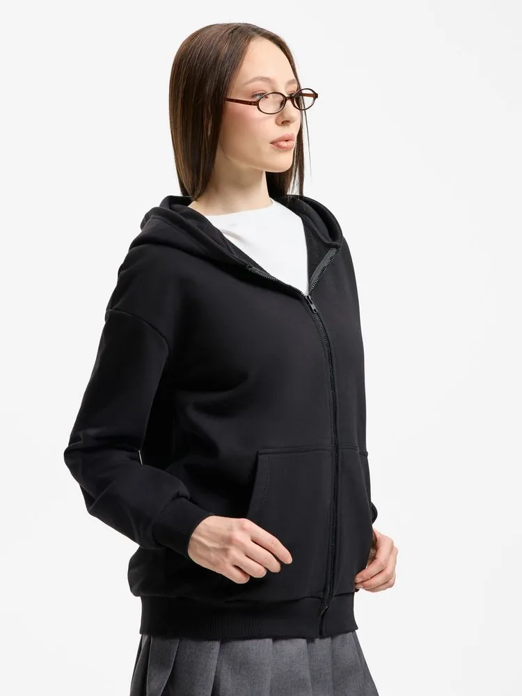Толстовка унисекс оверсайз Sartoro, черная, размер 3XL/4XL фото 9