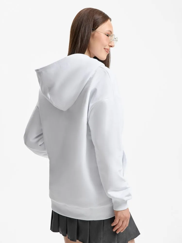 Толстовка унисекс оверсайз Sartoro, белая, размер 3XL/4XL фото 14