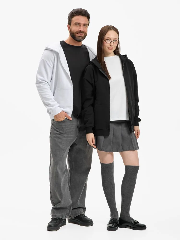 Толстовка унисекс оверсайз Sartoro, белая, размер 3XL/4XL фото 16