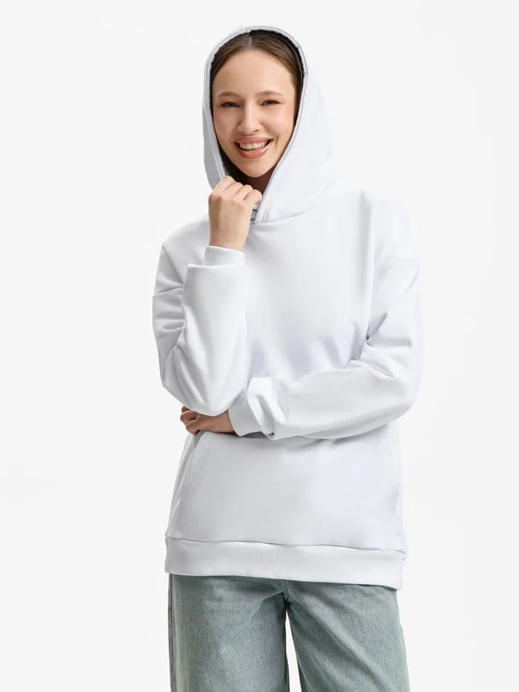 Худи унисекс оверсайз Daylero, белое, размер 3XL/4XL фото 10
