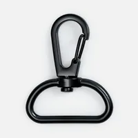 Застежка-карабин Snap Hook, L, черная фото 2
