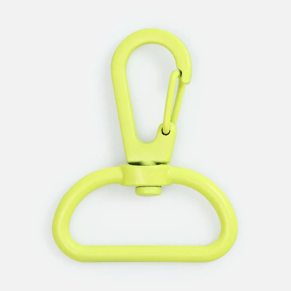 Застежка-карабин Snap Hook, L, желтый неон