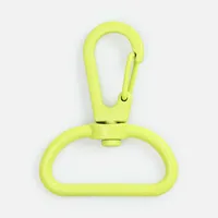 Застежка-карабин Snap Hook, L, желтый неон фото 2