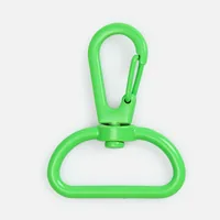 Застежка-карабин Snap Hook, L, зеленый неон фото 2
