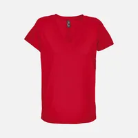 Футболка женская Regent Women с V-образным вырезом, красная, размер M фото 2