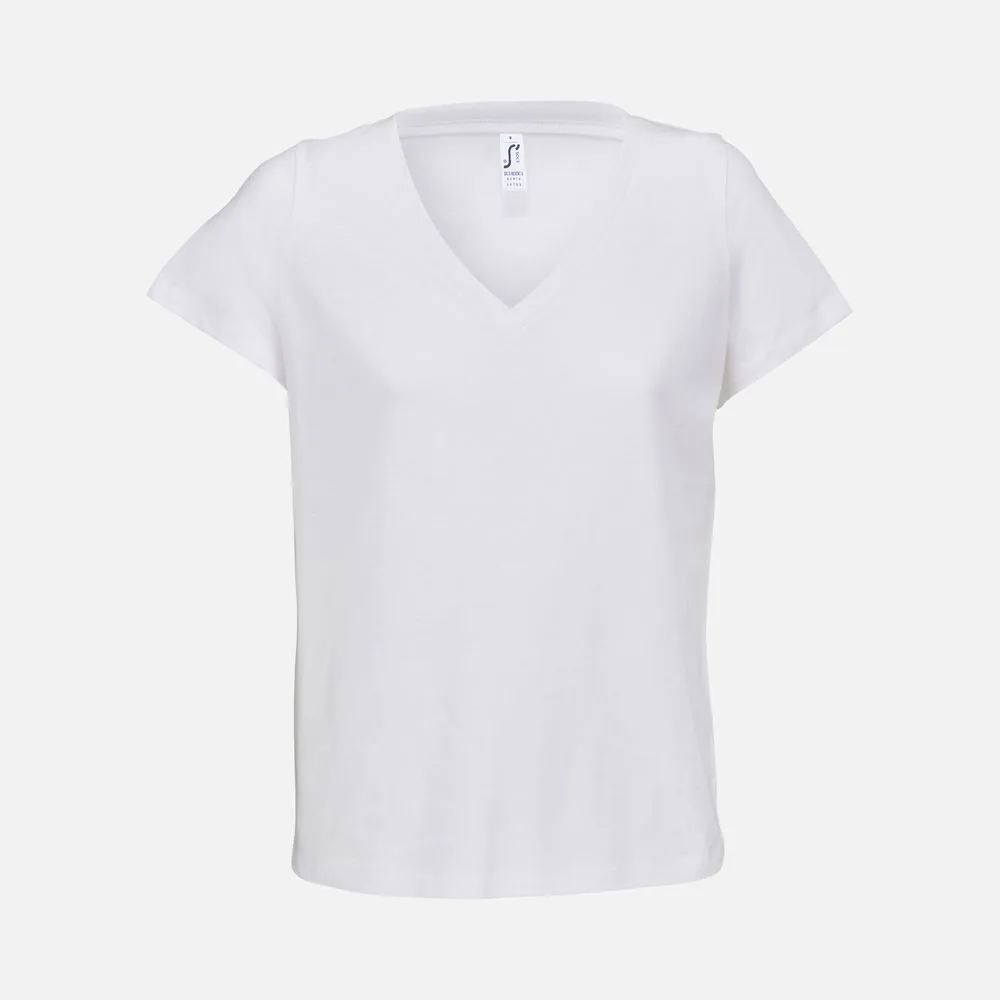 Футболка женская Regent Women с V-образным вырезом, белая, размер S