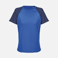 Футболка спортивная женская Vortex Women, темно-синяя с ярко-синим, размер XXL фото 2