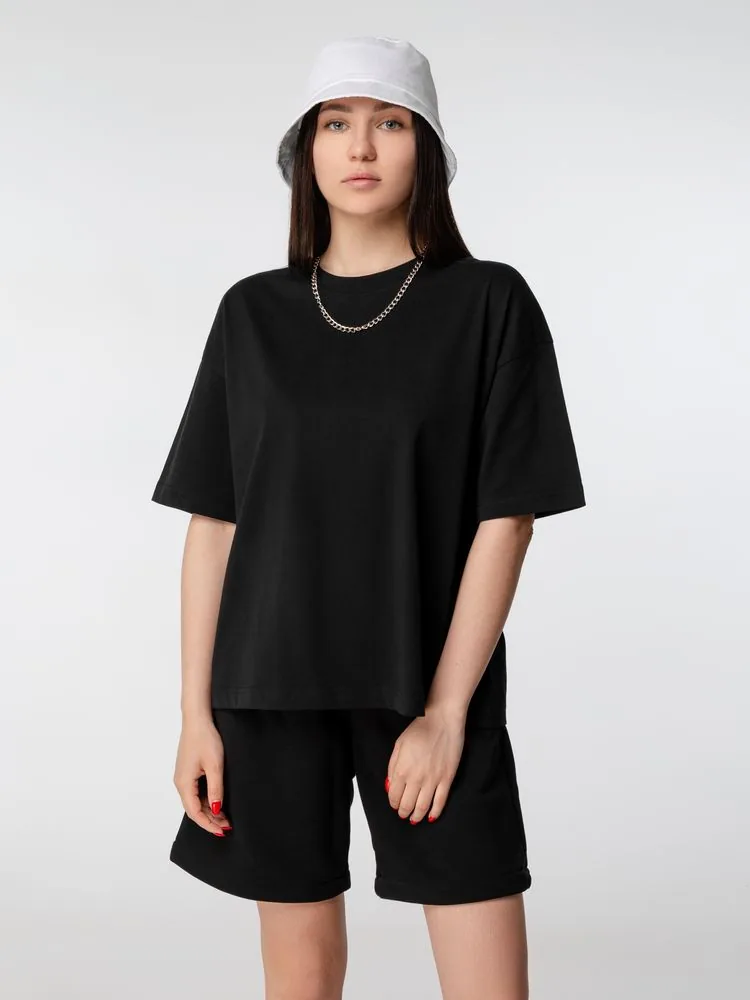 Футболка оверсайз женская Boxy Women, синяя (джинс), размер XL фото 5