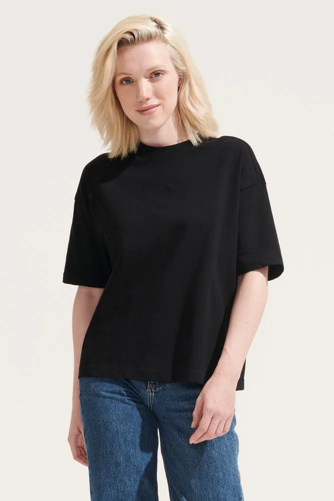 Футболка оверсайз женская Boxy Women, синяя (джинс), размер XL фото 8