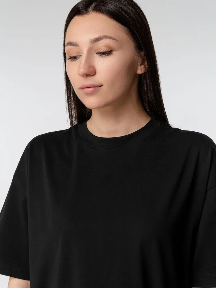 Футболка оверсайз женская Boxy Women, темно-серая (графит), размер M фото 7