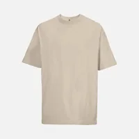 Футболка оверсайз мужская Boxy Men, бежевая (льняная), размер M фото 2